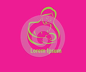 Can be used as a logo especially for companies of maternal and child health clinics