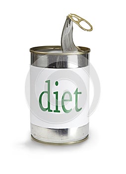 Can with a diet label