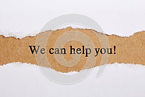 We Can Help You