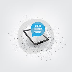 Can I Help You? - AI, Voice Assistant, Speech Driven Mobile User Interface on Tablet PC, Digital Networks Concept Design