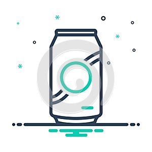 Mix icon for Can, drink and soda