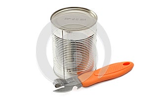 Can opener and canned