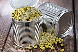 Can with Peas