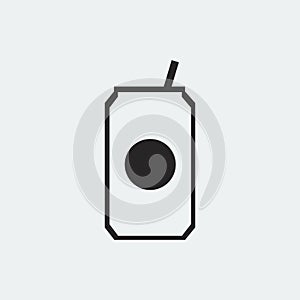 Can of soda drink icon illustration