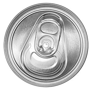 Can of soda top view