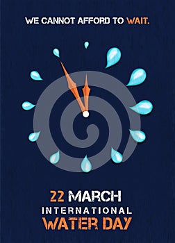 We can`t wait for world water day campaign event