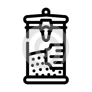 can of tea line icon vector illustration