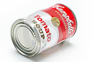 Can tin of Campbell`s brand tomato  soup