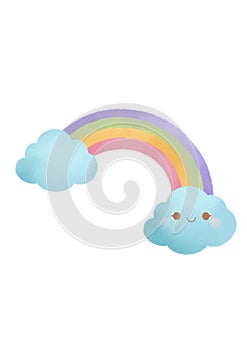 This can use for education of weather chart. This is a rainbow icon.