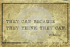 They can Virgil