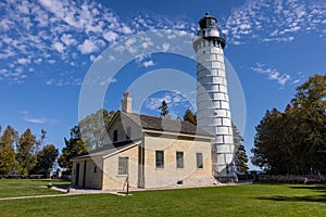 Cana Island Lighthouse - A Lighthouse Along Lake Michigan