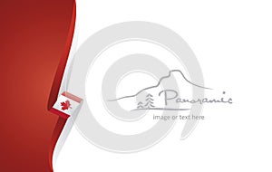 Canada abstract flag brochure cover poster wall mural banner background vector