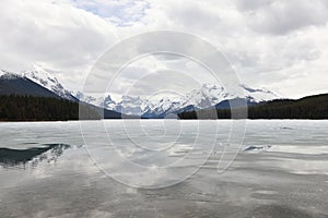 Canada, Alberta, Jasper National Park, Maligne Lake