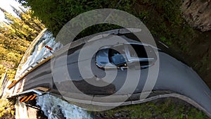 Canada British Columbia The Mushbowl Bridge over the Murtle River