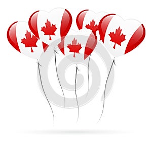 Canada day balloon