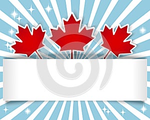 Canada Day banner.