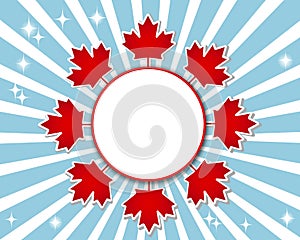 Canada Day banner.