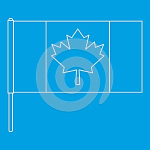 Canada flag icon, outline style