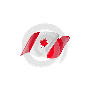Canada flag illustration icon vector clipart