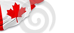 Canada flag on white background 3D render