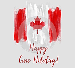 Canada Happy Civic holiday