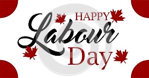 Canada Happy Labour day banner. photo