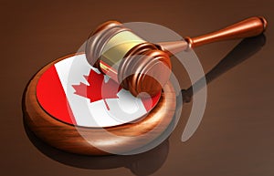 Canada Law Lawsuit And Justice Concept