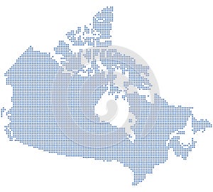 Canada map dots