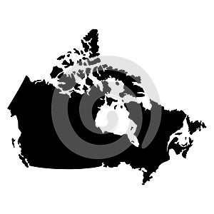 Canada map flag Vector illustration