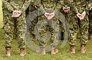 Canada military uniform. Canadian troops