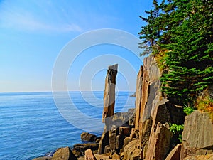 Canada, Nova Scotia, Digby County, Balancing Rock