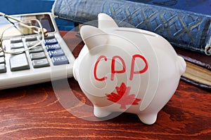 Canada Pension Plan concept. photo