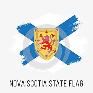Canada Province Nova Scotia Vector Flag Design Template. Nova Scotia Flag for Independence Day
