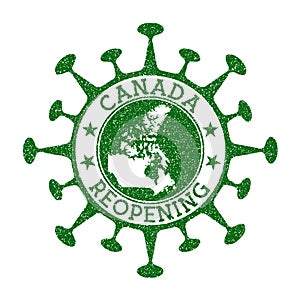Canada Reopening Stamp.
