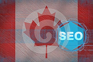 Canada seo (search engine optimization). SEO concept.