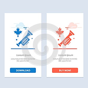 Canada, Speaker, Laud  Blue and Red Download and Buy Now web Widget Card Template photo