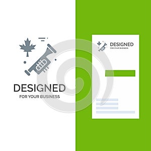 Canada, Speaker, Laud Grey Logo Design and Business Card Template photo