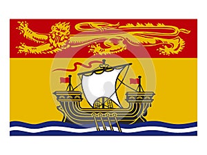 Canada state flag of New Brunswick