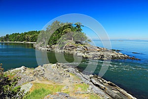 Canada, Tidal Current at Boat Pass between Samuel and Saturna Island, Gulf Islands National Park, British Columbia