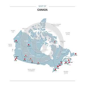 Canada vector map