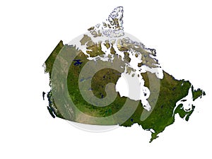 Canada On White Background