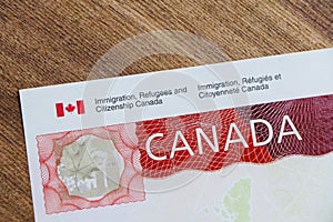 Canada Work Permit.