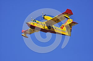 Canadair in flight.