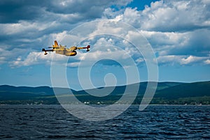 Canadair water bomber in action