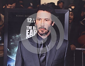 Keanu Reeves in New York City in 2008