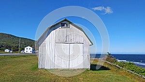 Canadian barns - Are the castles of the country Canada. Impressive, magnificent, irreplaceable. Haut Gaslesie. Quebec.