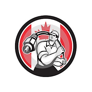 Canadian Cable Installer Canada Flag Icon