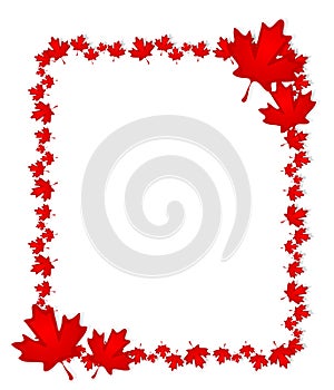 Canadian Day Maple Leaf Border