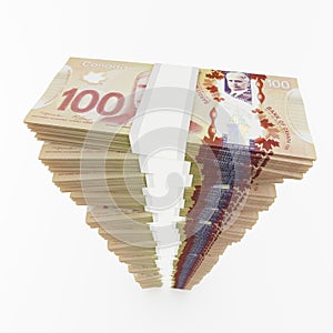 Canadian dollar stack