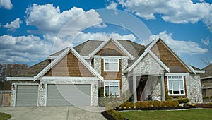 Canadian Executive Designer Home House Rock Stone Exterior Siding